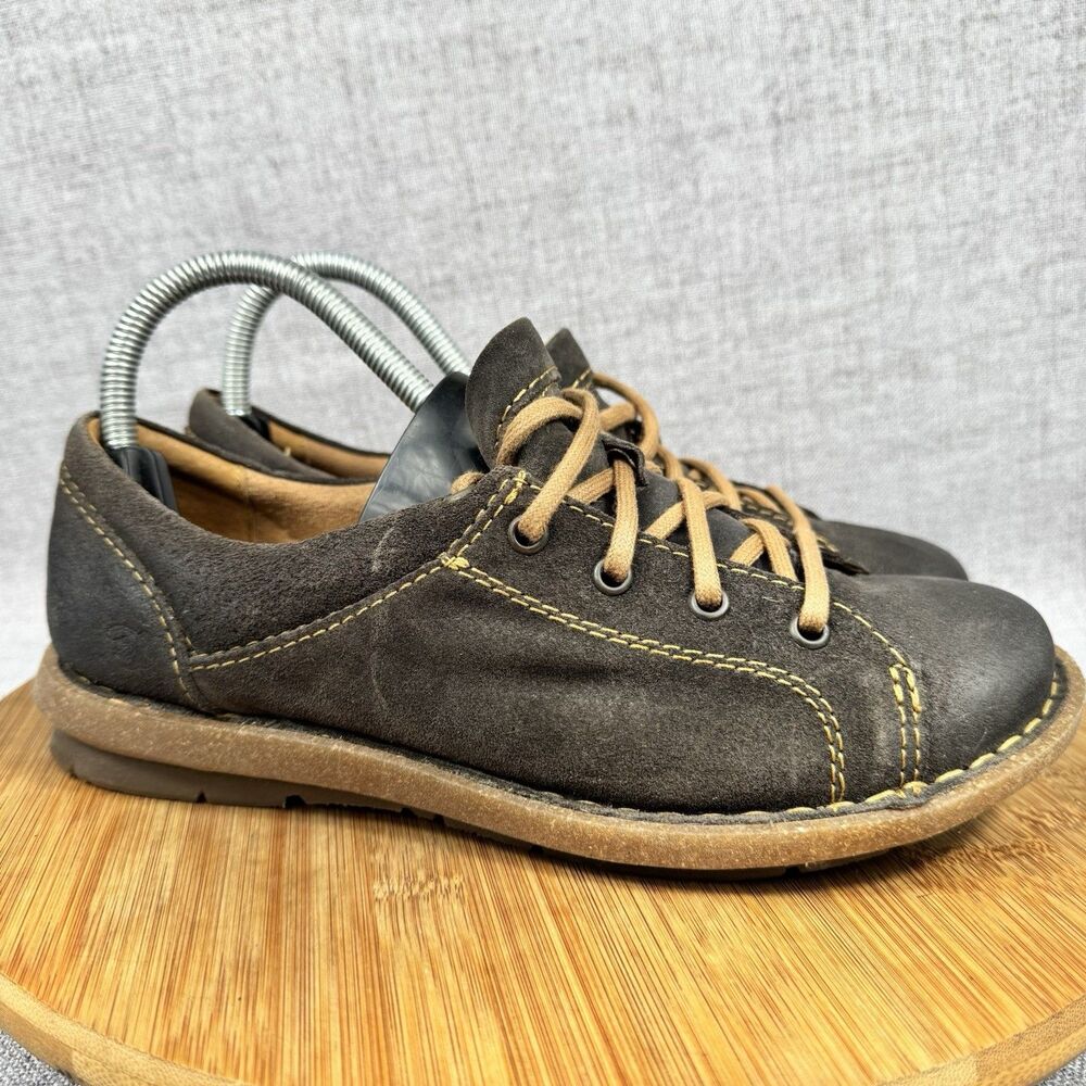 Born Trevan Shoes Women's 8.5 M Suede Leather Derby Oxford Sneakers